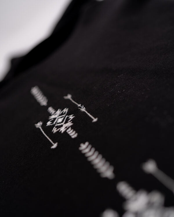 HOODIE NOSTALGIA HERITAGE LINE BLACK